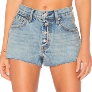 Levi's Exposed Button Fly Denim Jean Shorts
